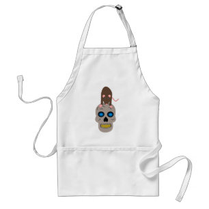 Gothic Skull and Rat Halloween Standard Apron
