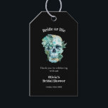 Gothic Skull Bride or die Halloween Bridal Shower  Gift Tags<br><div class="desc">Gothic Skull Bride or die Halloween Bridal Shower Gift Tags.</div>