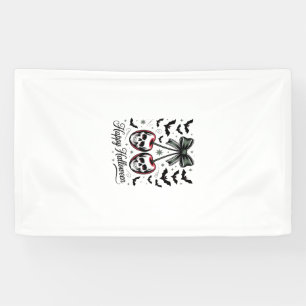 Gothic Skull Cherry Halloween Banner