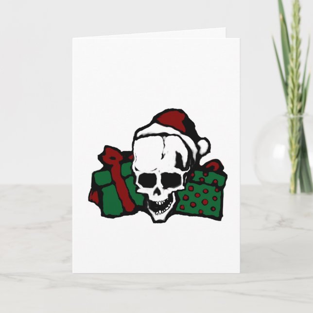 Gothic Skull Christmas Cards (Front)