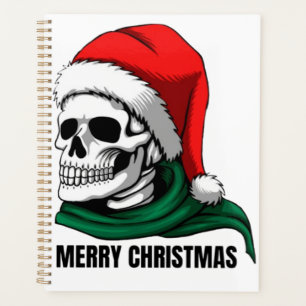 Gothic Skull Crown with Red Roses – Dark Biker Sty Planner