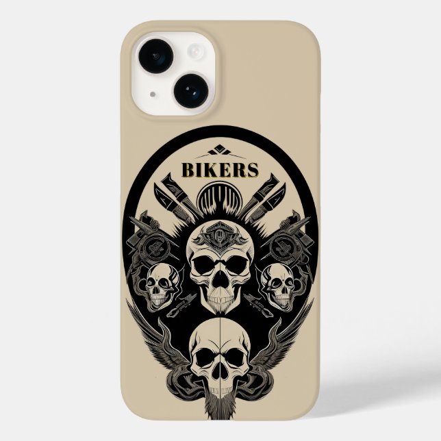 Gothic Skull Design Case-Mate iPhone Case (Back)