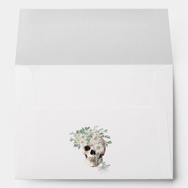 Gothic Skull Envelope (Back (Bottom))