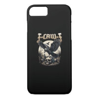 Gothic Skull F-Caw-F Crow Adult Humour Graphic