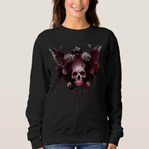 Gothic Skull Fairy Emo Metal Grunge Dark Art Alt A Sweatshirt