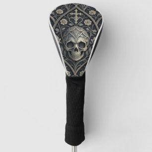 Gothic Skull Floral Celestial Pattern (2) Golf Head Cover