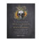 Gothic Skull Floral Halloween Wedding Invitation