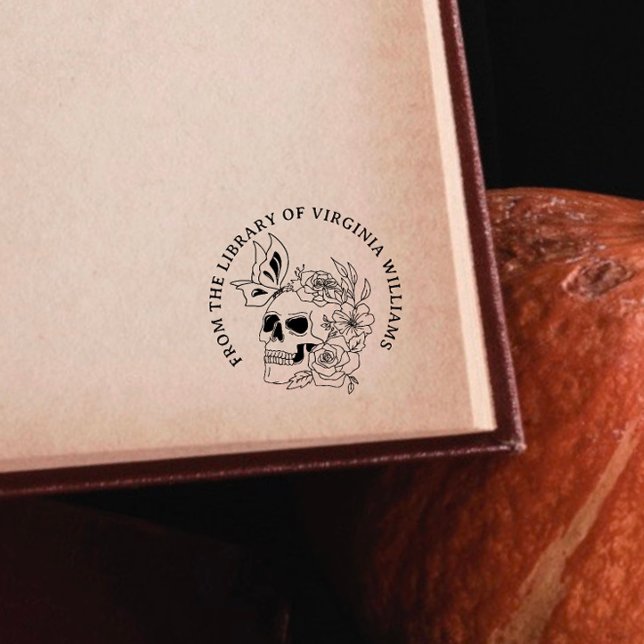 Gothic Skull Flowers Book From The library Of Rubber Stamp (Creator Uploaded)