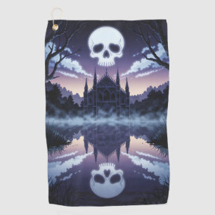 Gothic Skull Golf Towel