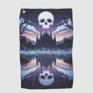 Gothic Skull Golf Towel