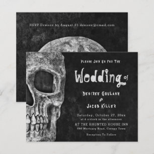 Gothic Skull Halloween Wedding Budget 