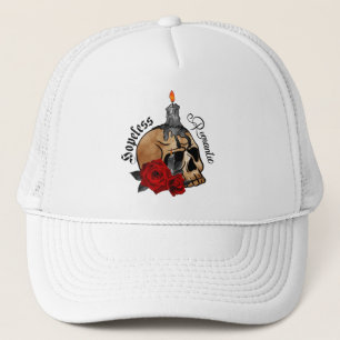 Gothic Skull Hopeless Romantic Trucker Hat