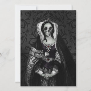 Gothic Skull Lady Invitation