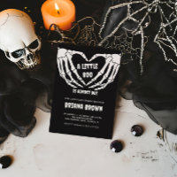 Gothic Skull Little Boo Halloween Baby Shower