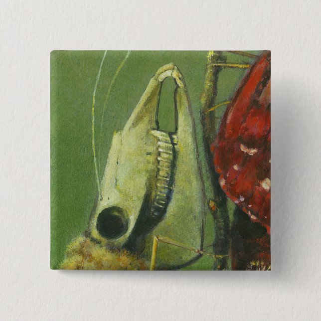 Gothic Skull Moth Button (Front)