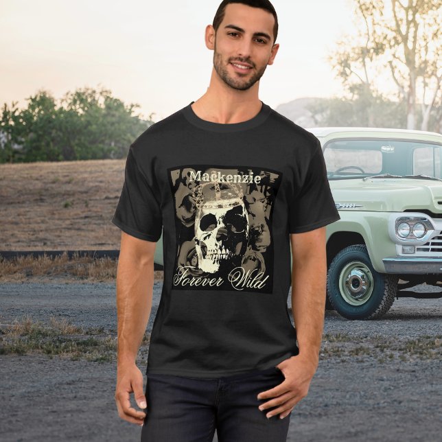 Gothic Skull Red Roses T-Shirt (Creator Uploaded)