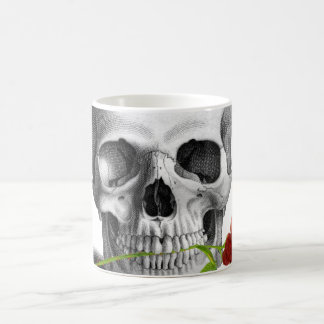 Gothic Skull Rose Horror Fantasy Coffee Mug