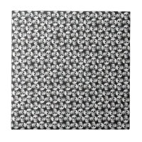 Gothic Skull Scary Black And White Pattern Design