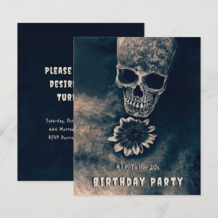 Gothic Skull Sunflower RIP To her 20s Budget