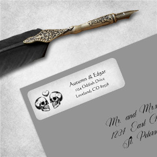 Gothic Skull Victorian Wedding