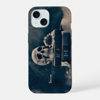 Gothic Skull Vintage Old Books Dark Academia