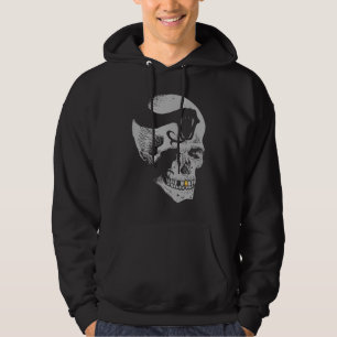 Gothic Skull with Snake Hoodie