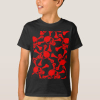 GOTHIC SKULLS CROSSBONES PATTERN