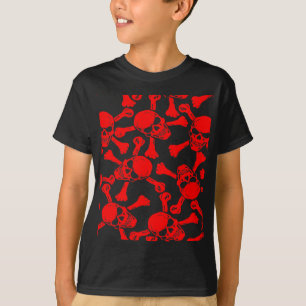 GOTHIC SKULLS CROSSBONES PATTERN T-Shirt