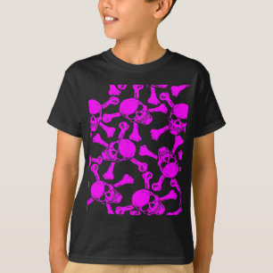 GOTHIC SKULLS CROSSBONES PATTERN T-Shirt