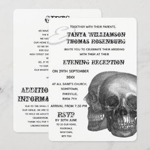 Gothic Skulls Evening Invitation