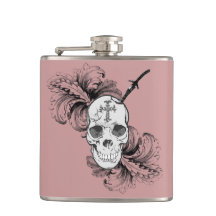 Gothic Skulls Flask