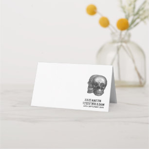 Gothic Skulls Table Place Card or Escort Card