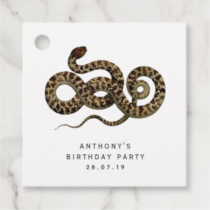 Gothic Snake Favour Tags