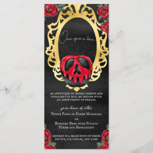 Gothic Snow White Fairytale Poison Apple Menu