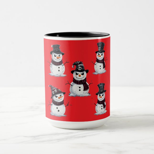 Gothic Snowman Mug (Center)