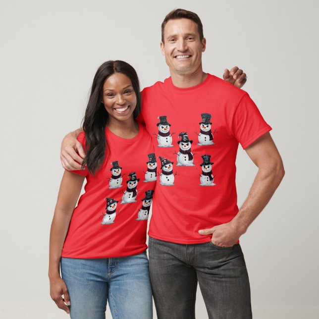 Gothic Snowman  T-Shirt (Unisex)