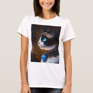 Gothic Snowshoe Cat T-Shirt