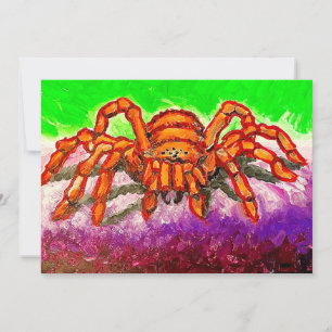 gothic spider art holiday card