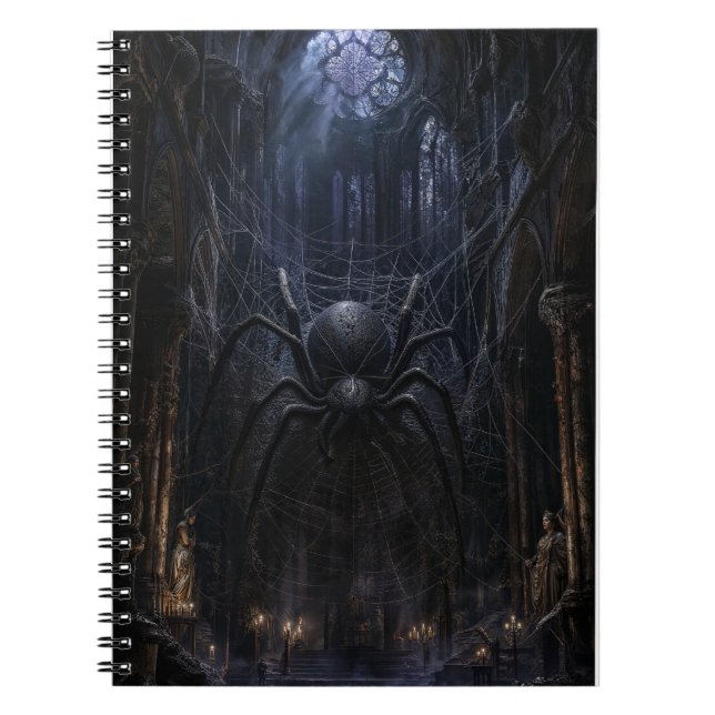 Gothic Spider Dark Victorian Art Print Notebook (Front)