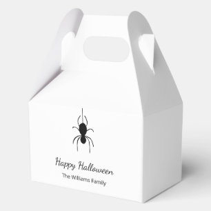 Gothic Spider Halloween Party Simple Script  Favour Box