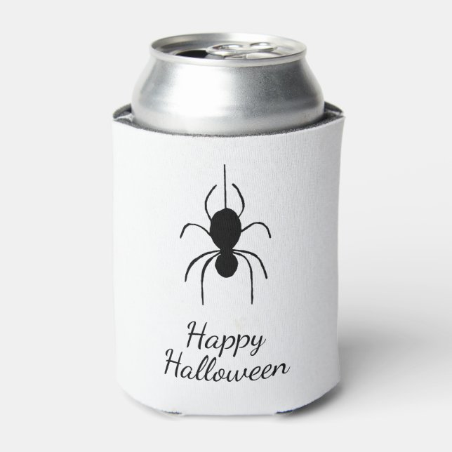 Gothic Spider Halloween Simple Spooky Can Cooler (Can Front)
