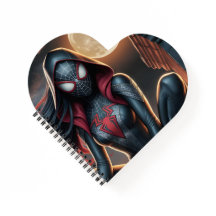 Gothic Spider Hero Heart Notebook