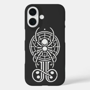 Gothic Spider Monogram iPhone 16 Case
