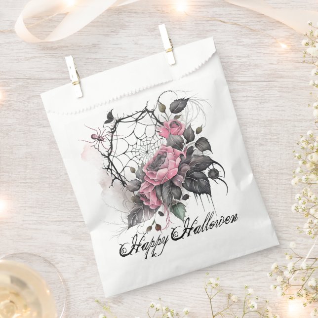 Gothic Spider Web | Halloween Favour Bags (Clipped)