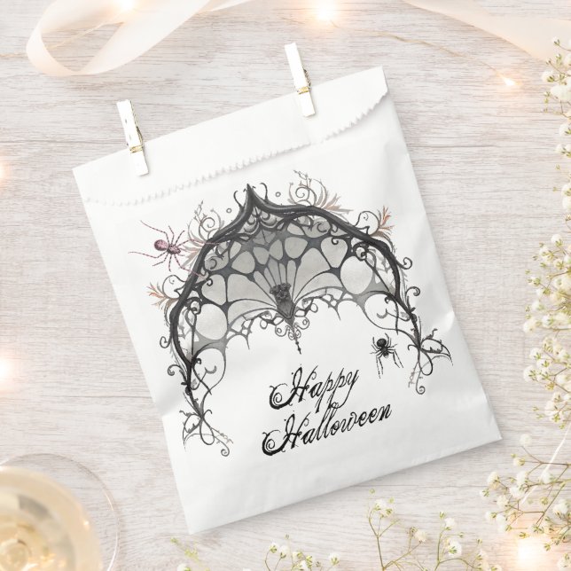 Gothic Spider Web | Halloween Favour Bags (Clipped)
