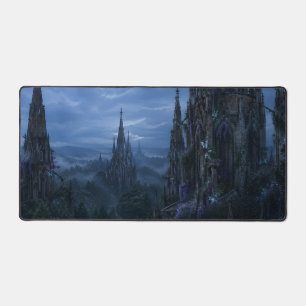 Gothic Spires Forest Desk Mat   Soothing Savage