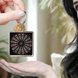 Gothic Splendour: Saint-Remi Rose Window Keychain
