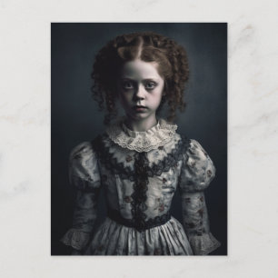 Gothic Spooky Child Postcard