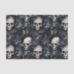 Gothic Spooky Christmas Skulls Tissue Paper<br><div class="desc">Elevate your decorations adding a bewitching twist to the traditional festive ambiance. Dive into the darkness and celebrate Creepmas! ☠️🎄</div>