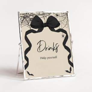 Gothic Spooky Little Boo Drinks Sign